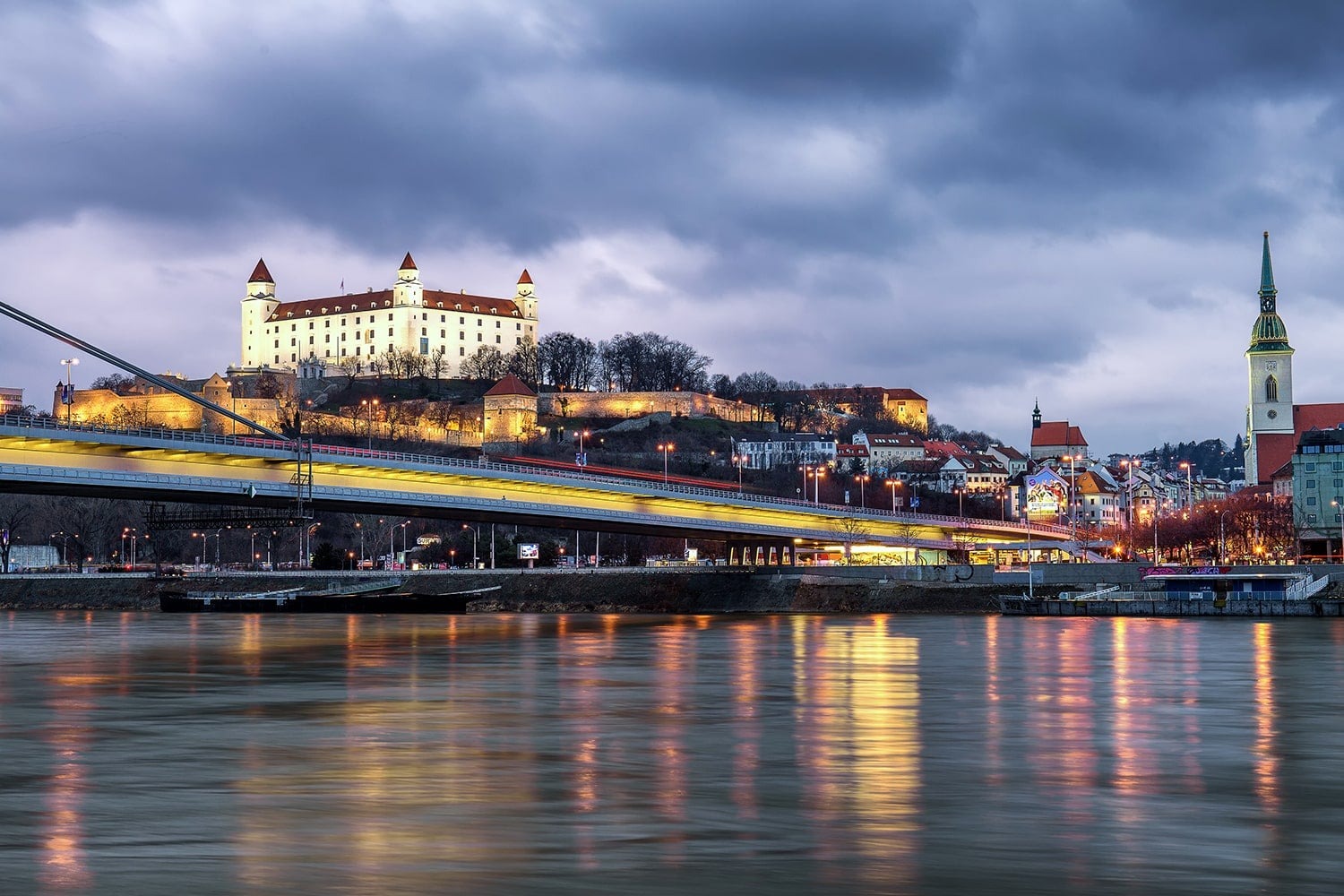 Bratislava Castle Blue Hour